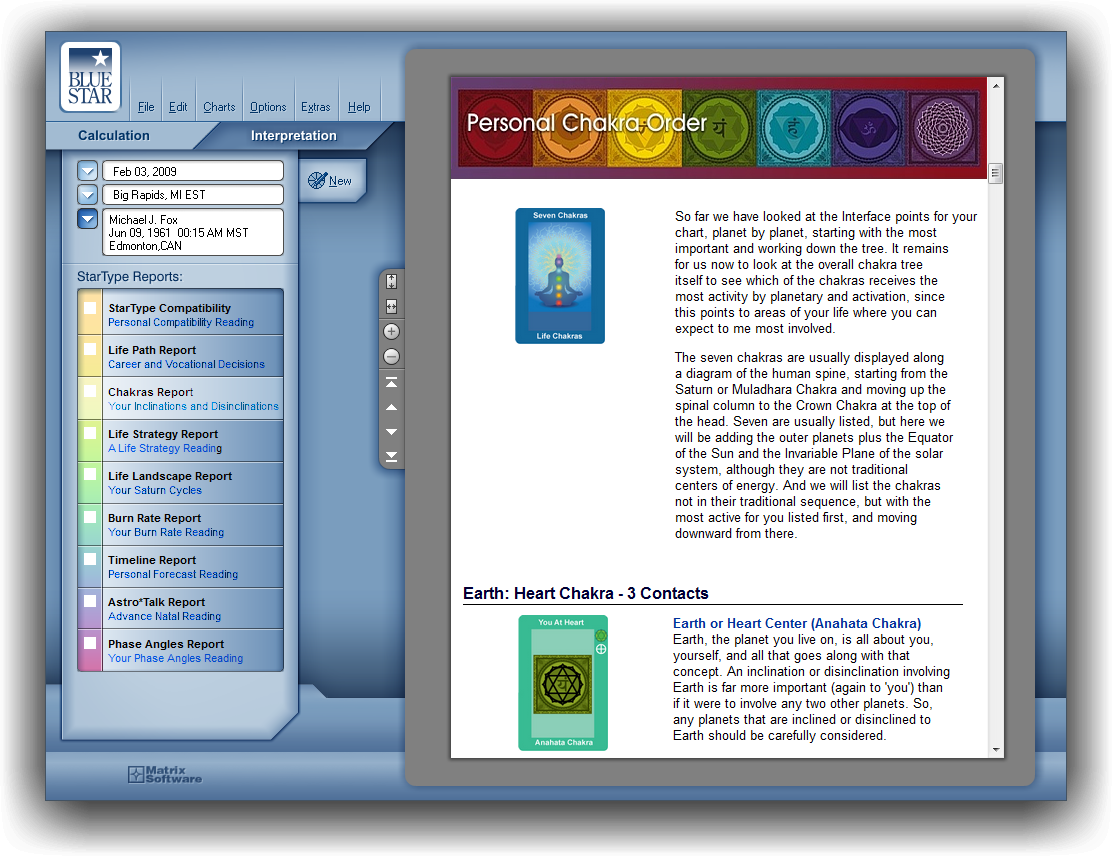 Blue*Star Professional Interpretations Modules