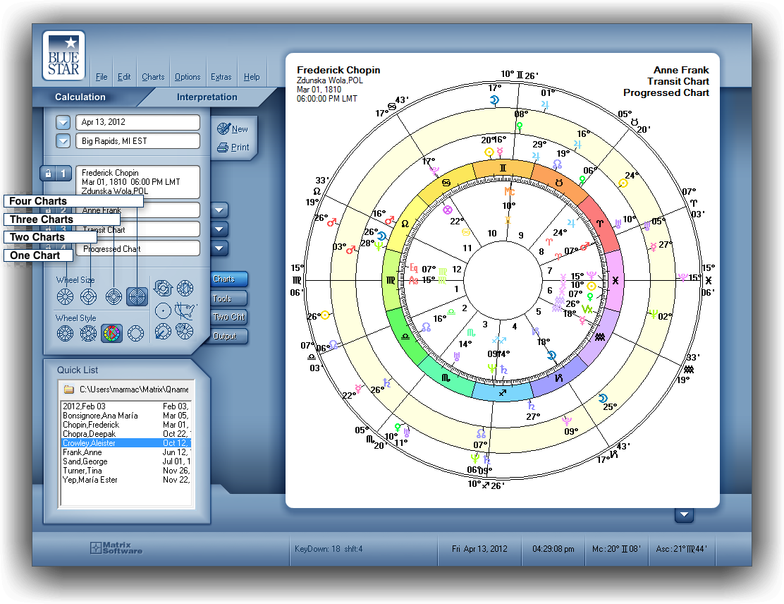 Natal Chart Software