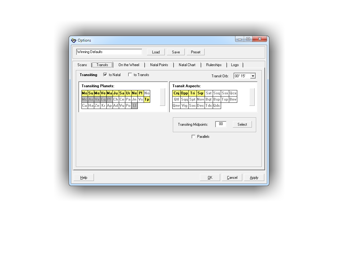 Transits Options